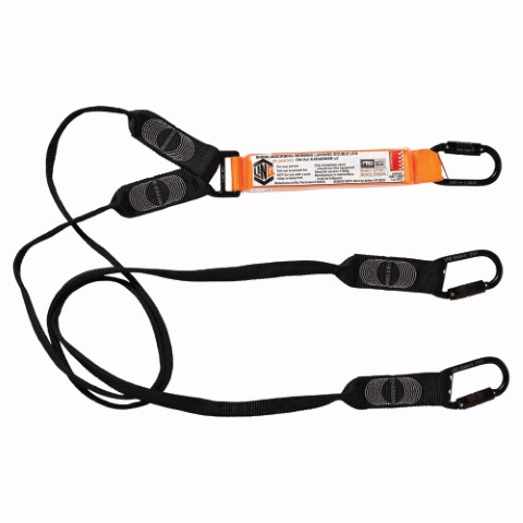 LINQ WEBBING LANYARD DBL LEG; 3 X DBL ACTION KARABINER 